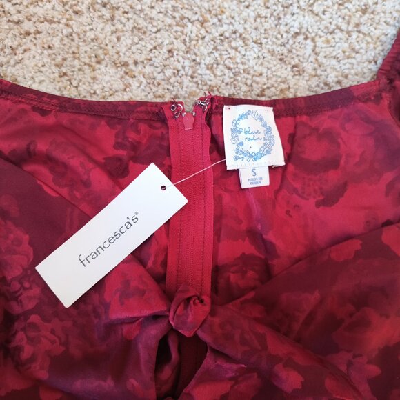 Francescas Red rose mini dress-Small New with Tags - Picture 2 of 5